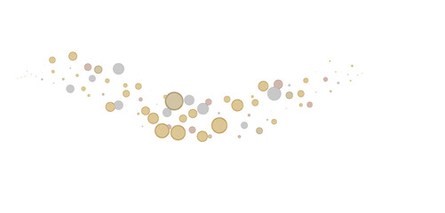 Radiant Revelry: Dynamic 3D Illustration of a Radiating gold Confetti Celebration
