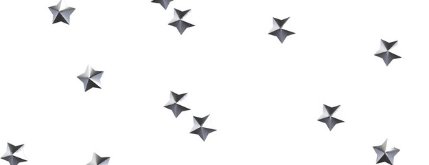 Naklejka premium Celestial Extravaganza: 3D Illustration Captures the Beauty of Falling Stars