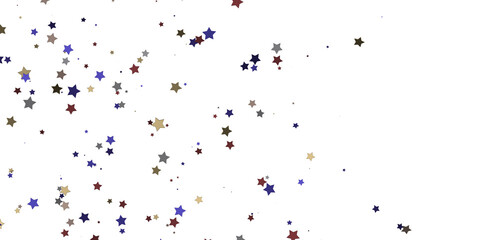 Festive Celestial Cascade: Mesmerizing 3D Illustration of Descending Christmas Stars