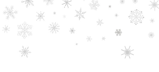 Whirling Snowstorm: Astonishing 3D Illustration Depicting Descending Festive Snowflakes