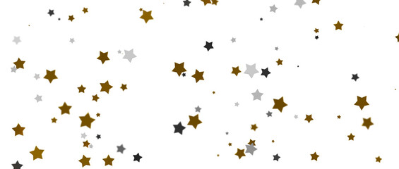 Festive Celestial Cascade: Mesmerizing 3D Illustration of Descending Christmas Stars