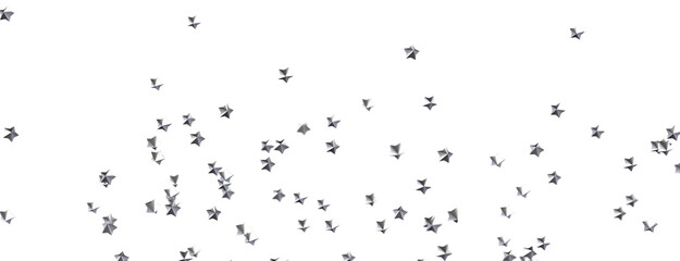 Celestial Christmas Symphony: Enthralling 3D Illustration of Falling Holiday Starbursts