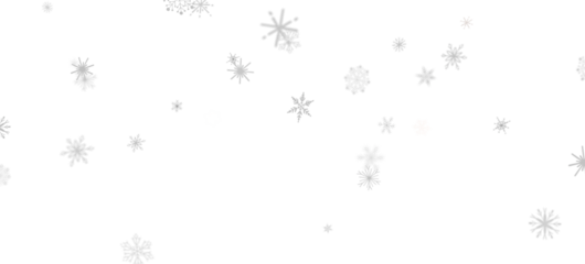 Snowflake Bliss: Striking 3D Illustration Showcasing Falling Holiday Snowflakes