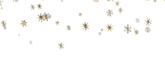 Snowflake Symphony: Magnificent 3D Illustration Showcasing Falling Holiday Snowflakes in Harmony