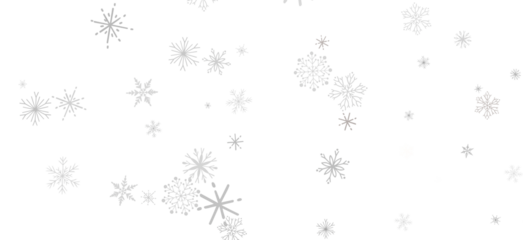 Festive Snow Drift: Captivating 3D Illustration of Descending Christmas Snowflakes