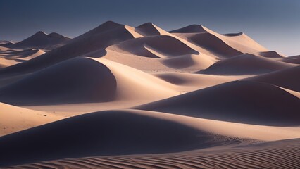 desert sand dunes - obrazy, fototapety, plakaty