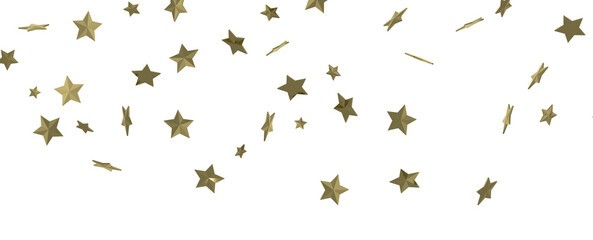 Gilded Wonder: Explore the Magic of a 3D Gold Stars Rain