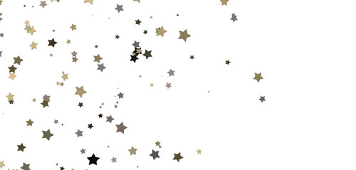 Radiant Showers: Immerse Yourself in a Spellbinding 3D Gold Stars Downpour