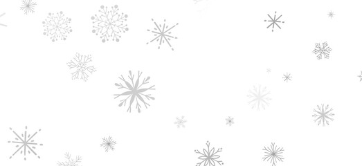 Magical Snow Cascade: Mind-Blowing 3D Illustration of Falling Christmas Snowflakes