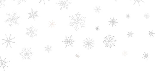 Festive Snowstorm: Magnificent 3D Illustration Showcasing Falling Christmas Snowflakes