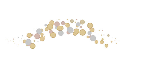 Enchanting Euphoria: Breathtaking 3D Illustration of Enchanting gold Confetti