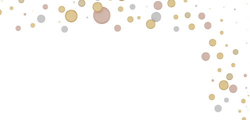 Radiant Festivity: Spectacular 3D Illustration Showcasing Radiating gold Confetti