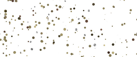 Sprinkle of Success: Spectacular 3D Illustration Showcasing Cascading gold Confetti