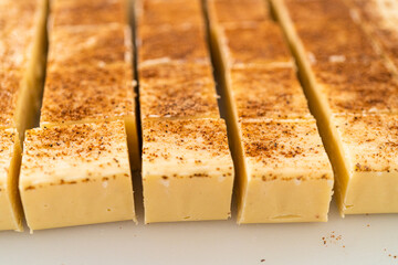 Christmas Eggnog fudge