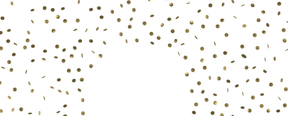 Sparkling Jubilation: Breathtaking 3D Illustration of Sparkling Gold Confetti Celebration