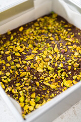 Chocolate pistachio fudge