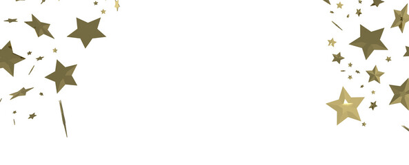 Stardust Christmas Shower: Mesmerizing 3D Illustration Depicting Descending Holiday Star Particles