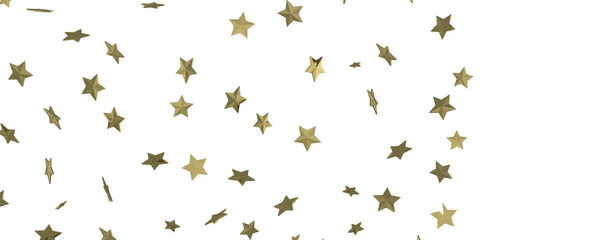 Fototapeta premium Stardust Christmas Shower: Mesmerizing 3D Illustration Depicting Descending Holiday Star Particles