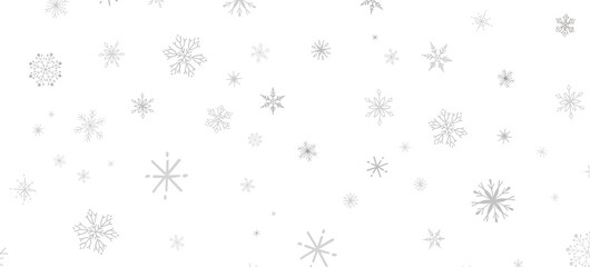 Winter Snow Showers: Spectacular 3D Illustration Showcasing Falling Christmas Snowflakes
