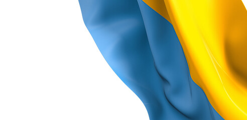 Visual Allegiance: Powerful 3D Ukraine Flag Unites Citizens