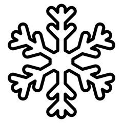 Snowflake Crystal Icon Element For Design
