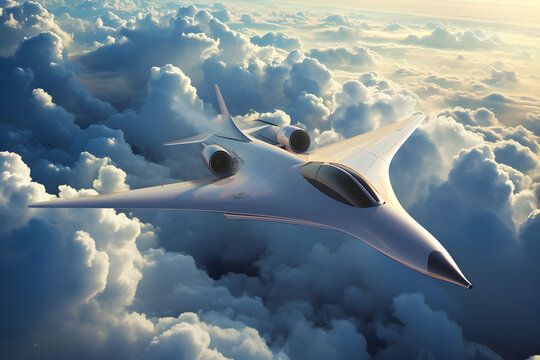 futuristic hypersonic airplane concept