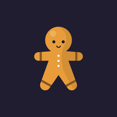 gingerbread man icon