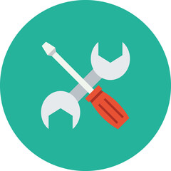 wrench and screwdriver. electronic icon vector, electronics icon png transparent, electronic vector symbols, electronics icon images.