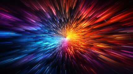 Obraz premium Mesmerizing radial lights forming an eye-catching tunnel effect.