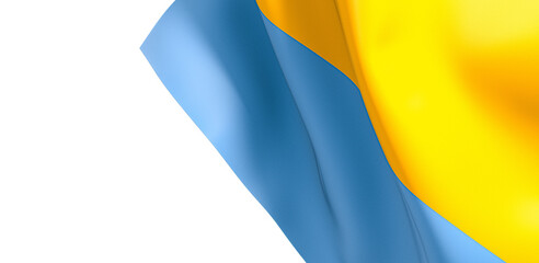 Visual Allegiance: Powerful 3D Ukraine Flag Unites Citizens