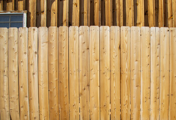 Wooden fencing