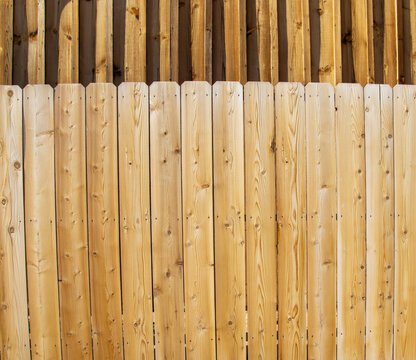 Wooden fencing