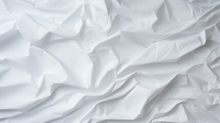 Obraz premium The texture of white paper is crumpled. Background for various purposes
