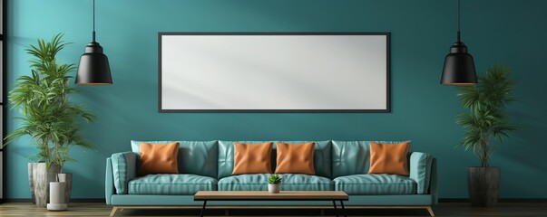 beautiful decoration in the living room - obrazy, fototapety, plakaty