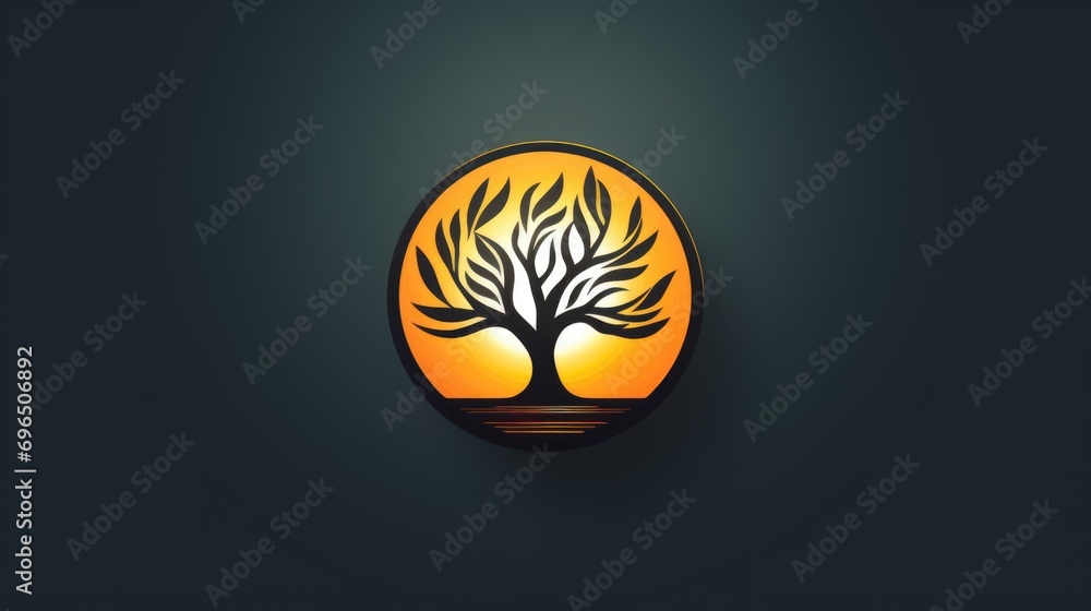 Aufkleber a wall light fixture featuring a tree design. can add a touch of nature and elegance to any room