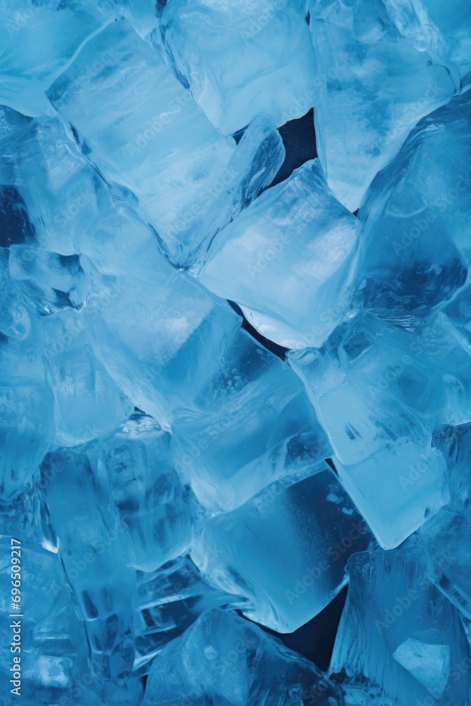 Aufkleber a bunch of ice cubes sitting on top of a table. suitable for various uses