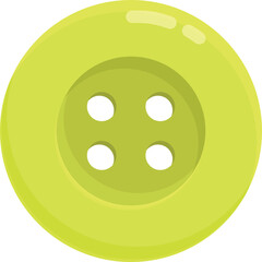 Fototapeta premium Round button icon cartoon vector. Tailor hole. Dress textile fabric