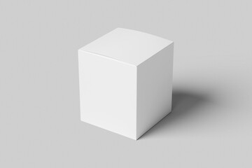 Blank Square Box Packaging Mockup