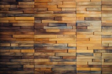 Close up of a wall made of wood planks. Suitable for interior design and rustic-themed projects