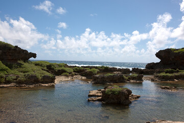 Guam island view on a sunny summer day