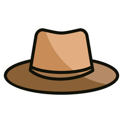 Hat Vintage Icon Element For Design