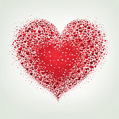 Lovely Heart Symbol Vector Graphic Design for Decoration