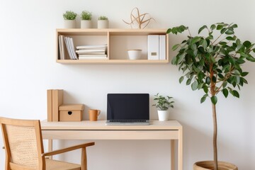 Home Office Corner Small Corner Of Room Efficiently Set Up For Remote Work