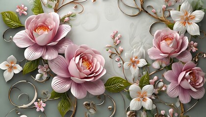 3d photo wallpapers flower illustration 3d image photo wallpapers the fresco