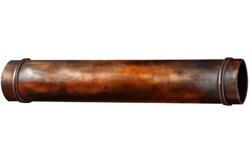 Obraz premium Rusty Metal Pipe On Transparent Background