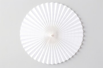 White Fan Isolated On Blank Background For Party Use