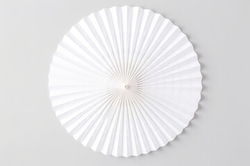 White Fan Isolated On Blank Background For Party Use