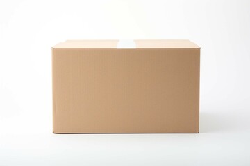 cardboard box on white