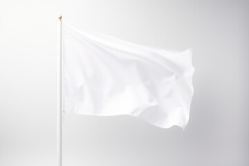 Layout Of A White Flag Against A White Background