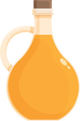 Glass bottle liquid icon cartoon vector. Cooking party. Party kitchen